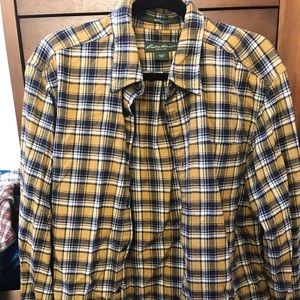 Eddie Bauer great condition yellow flannel